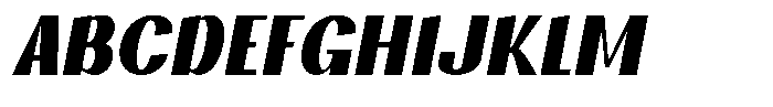 Dimeanati Black Italic Font UPPERCASE