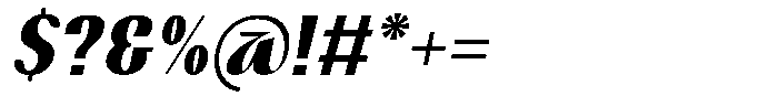 Dimeanati Extra Bold Italic Font OTHER CHARS