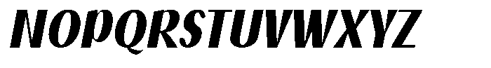 Dimeanati Extra Bold Italic Font UPPERCASE