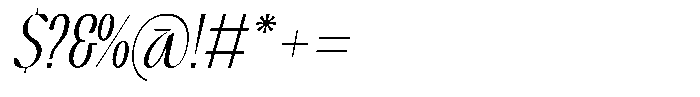 Dimeanati Italic Font OTHER CHARS