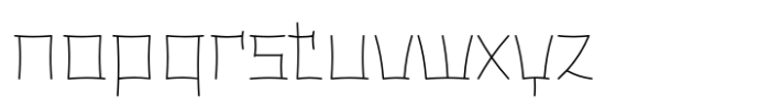 Dimsum Thin Font LOWERCASE