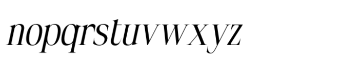 Dincy Italic Font LOWERCASE