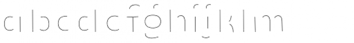 Ding Pro Heavy Only Line Font LOWERCASE