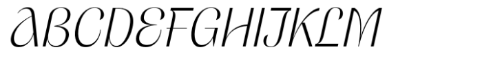 Dingklix Extra Light Italic Font UPPERCASE