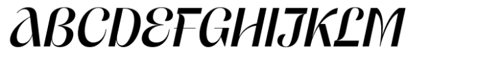 Dingklix Medium Italic Font UPPERCASE