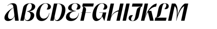 Dingklix Semi Bold Italic Font UPPERCASE