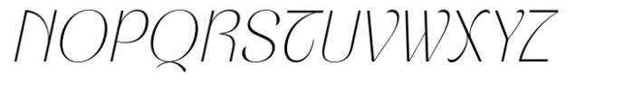 Dingklix Thin Italic Font UPPERCASE