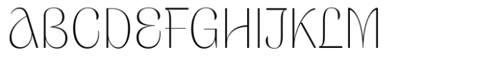 Dingklix Thin Font UPPERCASE