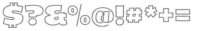 Dingos Stamp Outline Black Font OTHER CHARS
