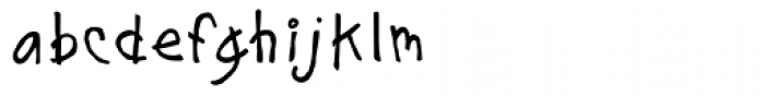 Dink Scratch Font LOWERCASE