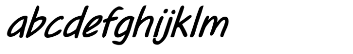 Dinkle Bold Italic Font LOWERCASE