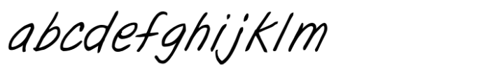 Dinkle Italic Font LOWERCASE