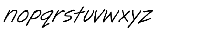 Dinkle Italic Font LOWERCASE