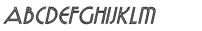 Dinner Date JNL Oblique Regular Font UPPERCASE