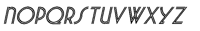 Dinner Date JNL Oblique Regular Font UPPERCASE