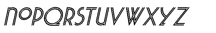 Dinner Date JNL Oblique Regular Font LOWERCASE