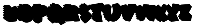 Dino Roar Extrude Font UPPERCASE