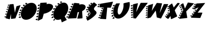Dino Roar Italic Font UPPERCASE