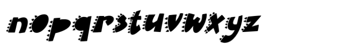 Dino Roar Italic Font LOWERCASE
