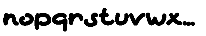 Dino Slow Font LOWERCASE