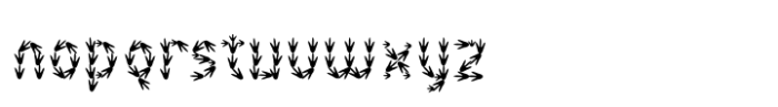 DinoTracks Font LOWERCASE