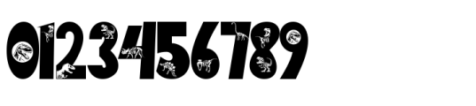 Dinosaur Fossil Font OTHER CHARS