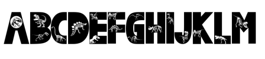 Dinosaur Fossil Font UPPERCASE