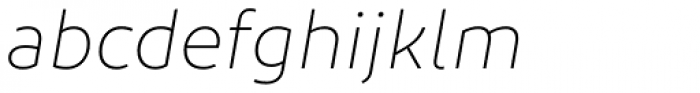 Diodrum Extralight Italic Font LOWERCASE