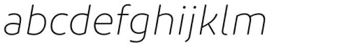 Diodrum Rounded Extralight Italic Font LOWERCASE