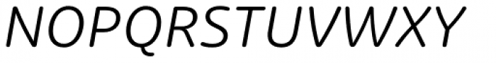 Diodrum Rounded Regular Italic Font UPPERCASE