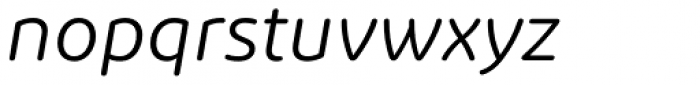 Diodrum Rounded Regular Italic Font LOWERCASE