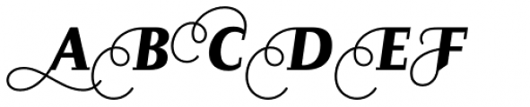Diogenes Decorative Black Italic 2 Font UPPERCASE
