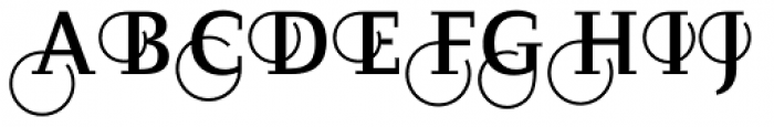 Diogenes Decorative Medium 1 Font UPPERCASE