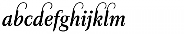 Diogenes Decorative Medium Italic 1 Font LOWERCASE