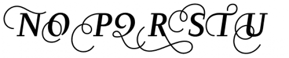Diogenes Decorative Medium Italic 2 Font UPPERCASE