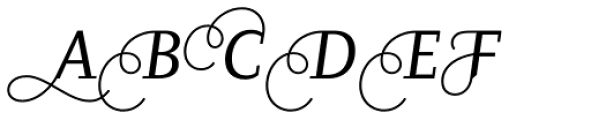 Diogenes Decorative Regular Italic 2 Font UPPERCASE