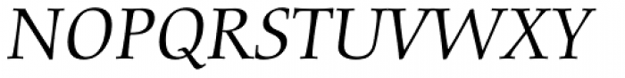 Diotima Classic Pro Italic Font UPPERCASE