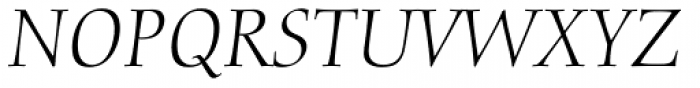 Diotima Classic Pro Light Italic Font UPPERCASE