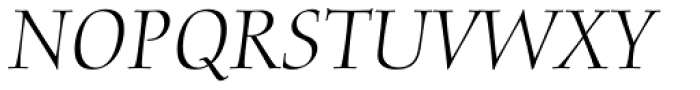 Diotima Italic Font UPPERCASE