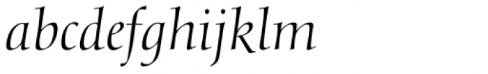 Diotima Italic Font LOWERCASE