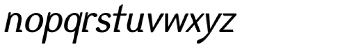 Diphthong Italic Font LOWERCASE
