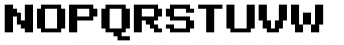 Diphtong Pixel Bold Font UPPERCASE