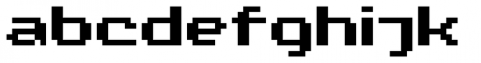 Diphtong Pixel Bold Font LOWERCASE