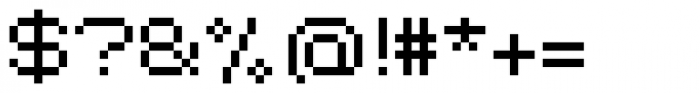Diphtong Pixel Regular Font OTHER CHARS