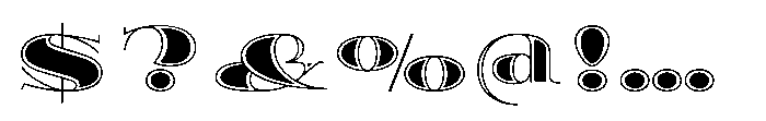 Diplomata Deco Dark Font OTHER CHARS