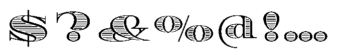 Diplomata Deco Hatch Font OTHER CHARS