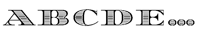 Diplomata Deco Hatch Font UPPERCASE