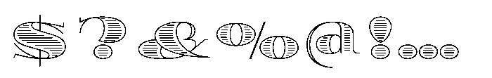 Diplomata Deco Line Font OTHER CHARS