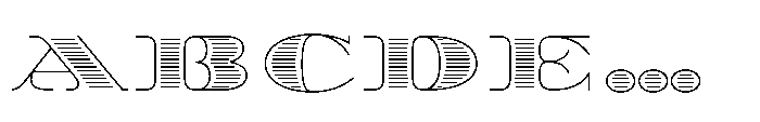Diplomata Deco Line Font UPPERCASE