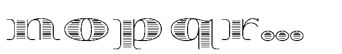 Diplomata Deco Line Font LOWERCASE